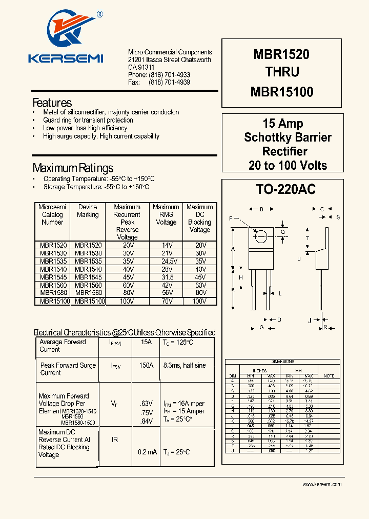 MBR1540_8050851.PDF Datasheet