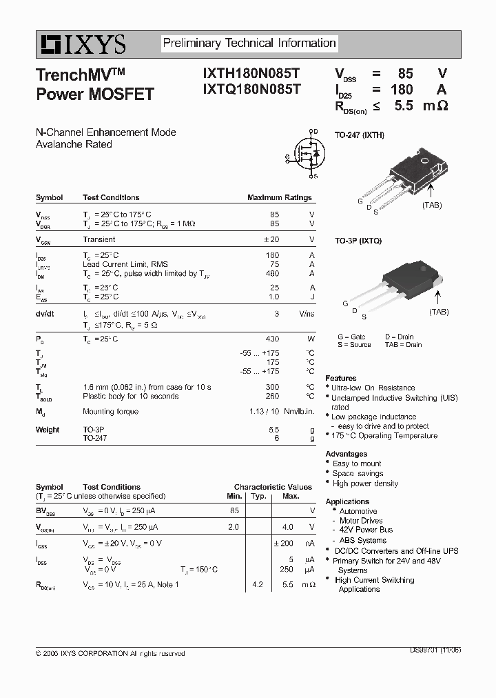 IXTH180N085T_8055748.PDF Datasheet