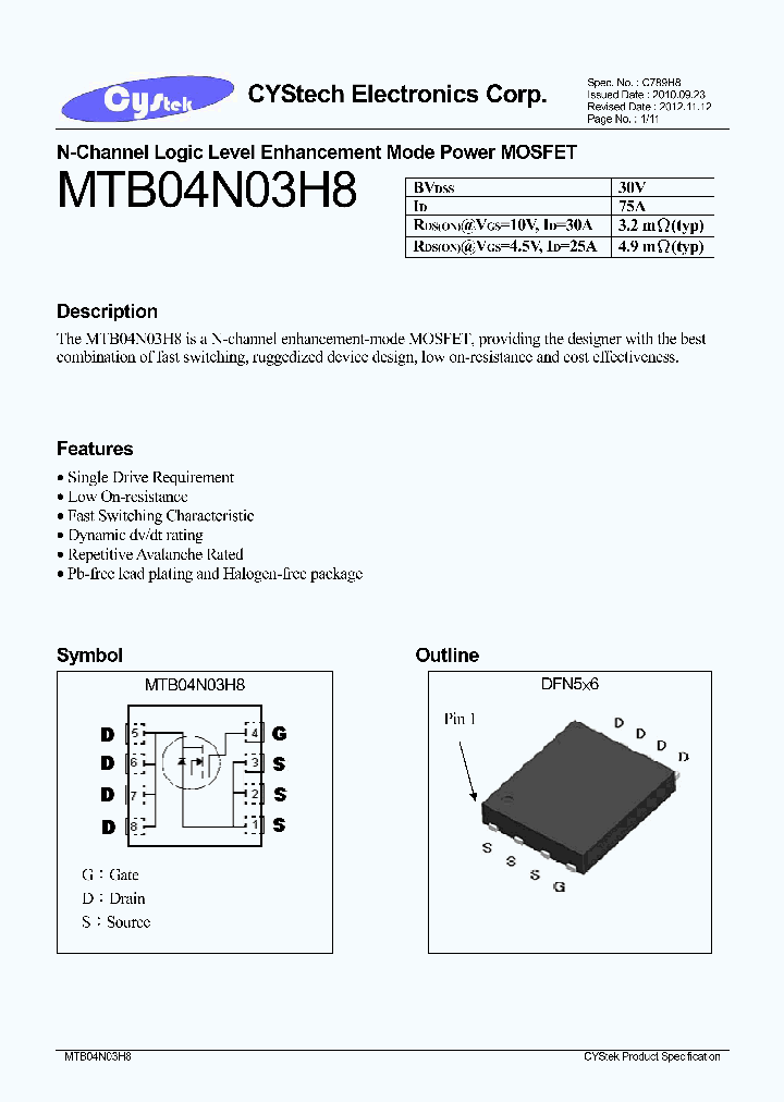 MTB04N03H8_8056094.PDF Datasheet