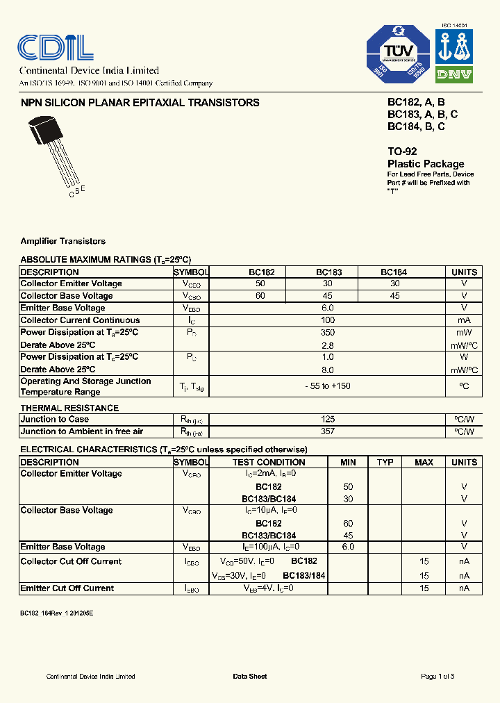 BC184_8060637.PDF Datasheet