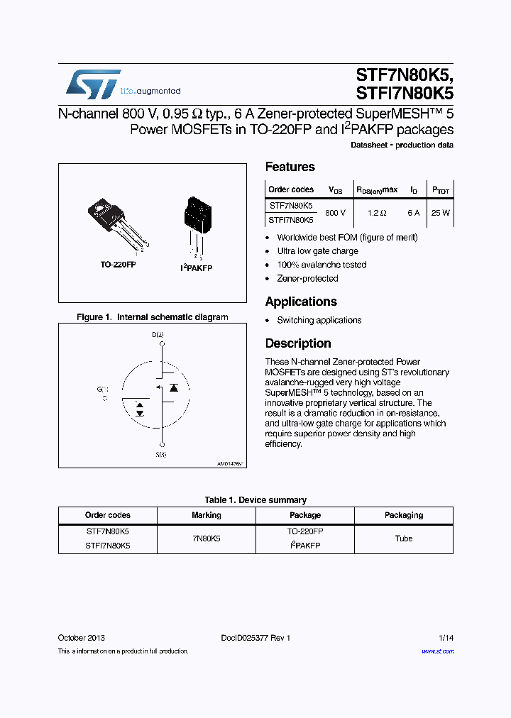 STF7N80K5_8062056.PDF Datasheet