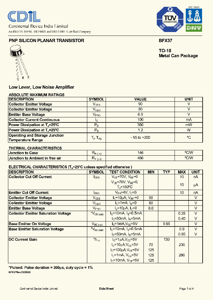 BFX37_8064620.PDF Datasheet