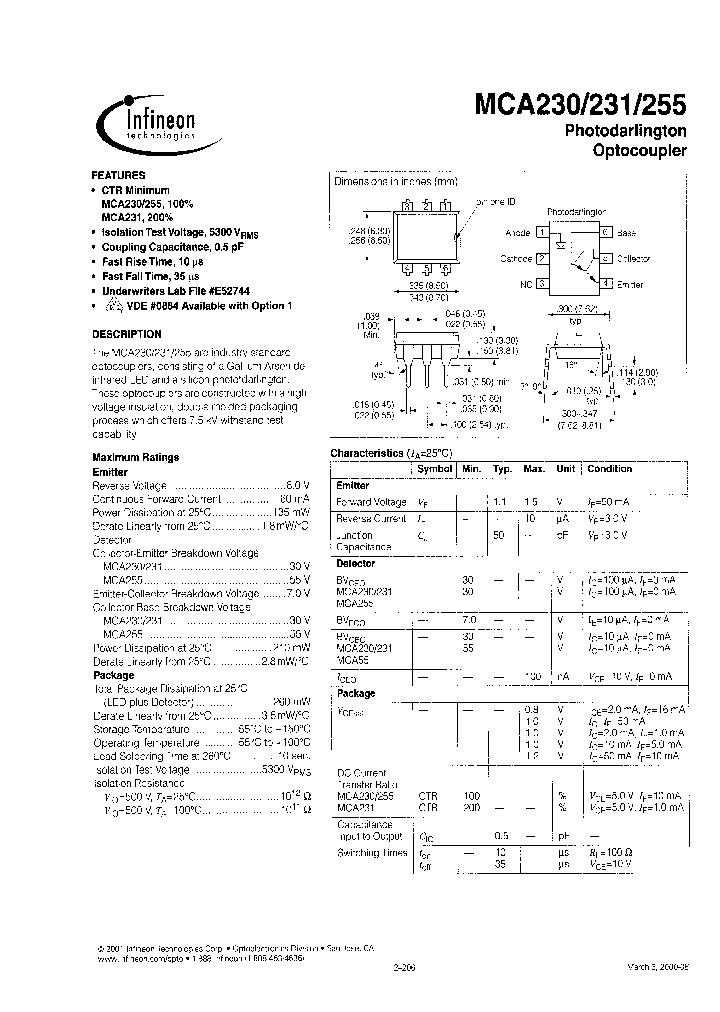 MCA230-X001_8064889.PDF Datasheet