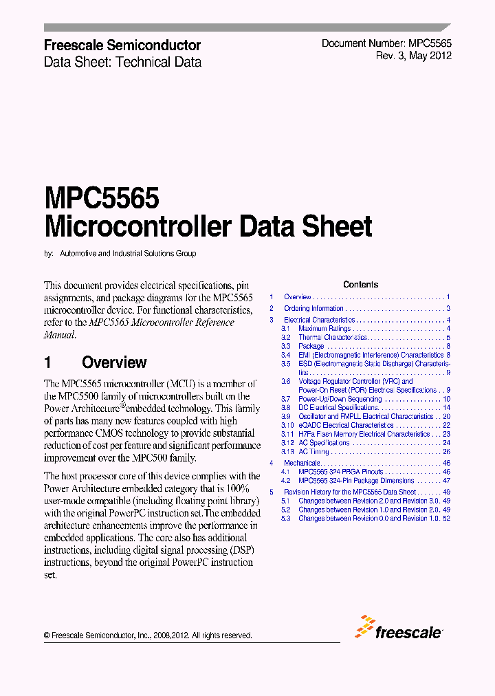 MPC5565_8066161.PDF Datasheet