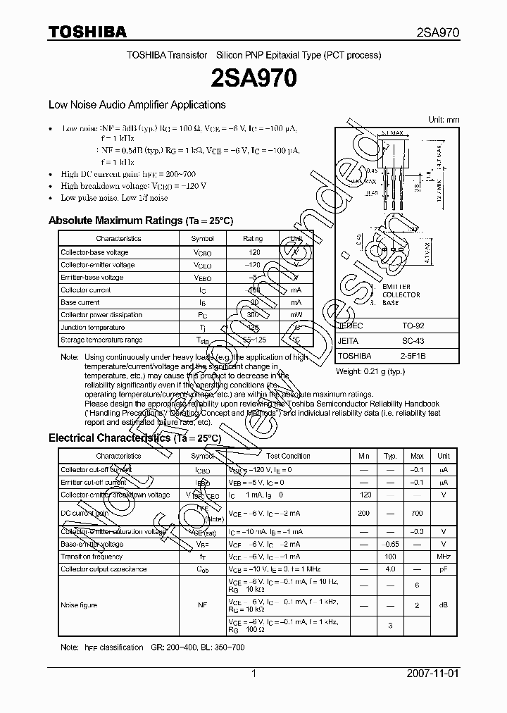 2SA970-BL_8070912.PDF Datasheet