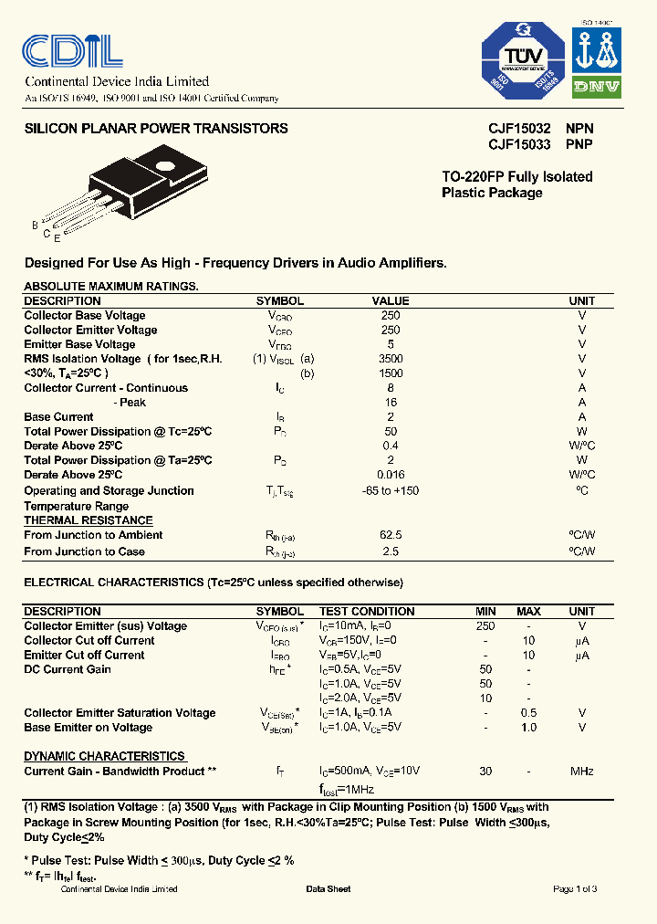 CJF15033_8071711.PDF Datasheet