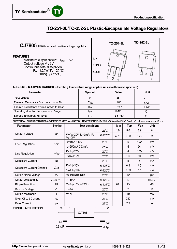 CJ7805_8079826.PDF Datasheet