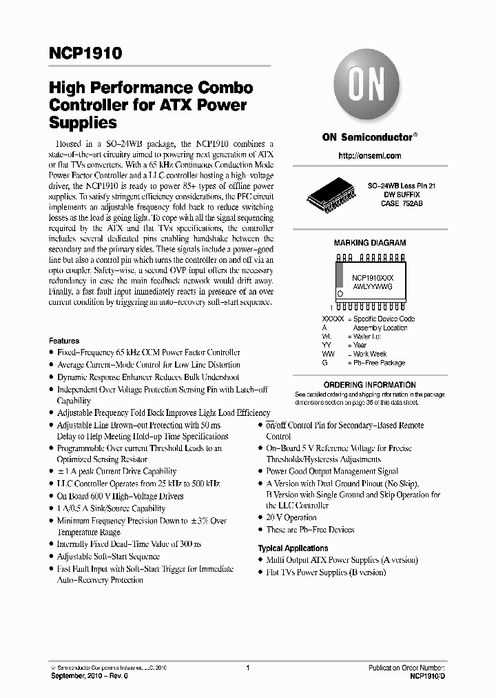 NCP1910B65DWR2G_8081932.PDF Datasheet