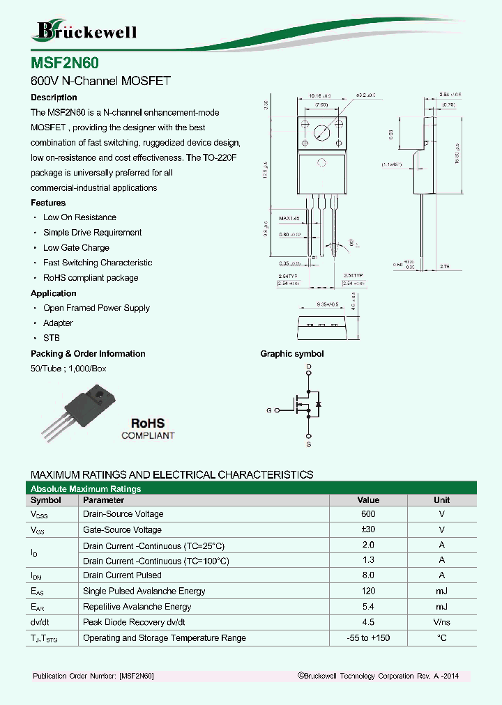 MSF2N60_8083878.PDF Datasheet