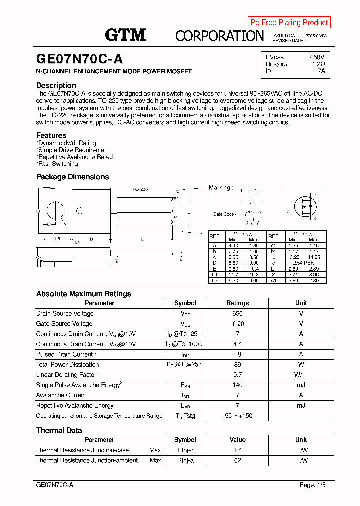 GE07N70C-A_8101212.PDF Datasheet