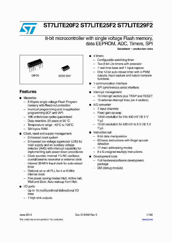 ST7LITE25F2_8102590.PDF Datasheet