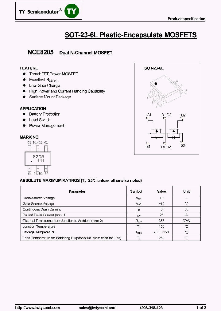 NCE8205_8104655.PDF Datasheet