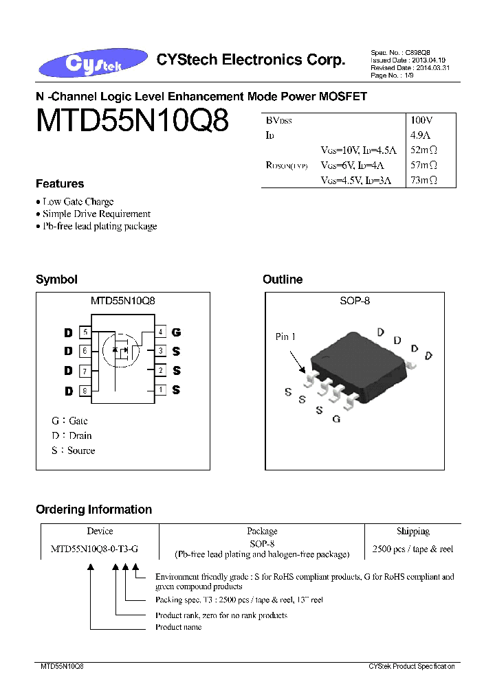 MTD55N10Q8_8105300.PDF Datasheet