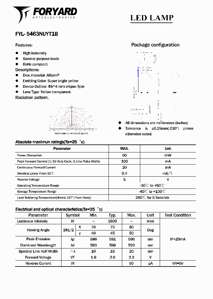 FYL-5463NUYT1B_8110671.PDF Datasheet