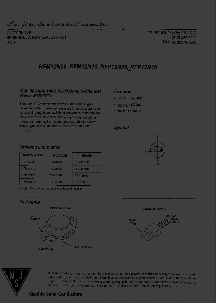 RFM12N10_8114164.PDF Datasheet