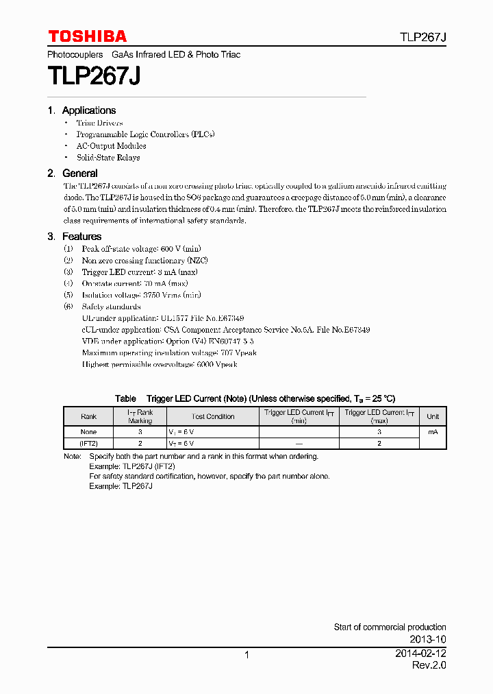 TLP267J_8116841.PDF Datasheet