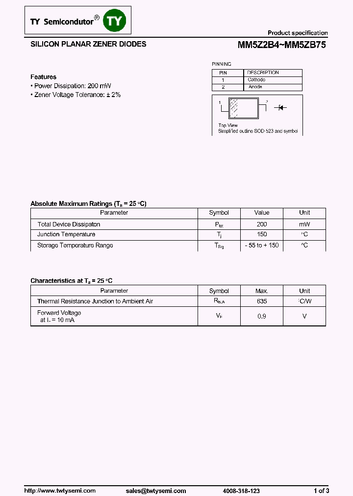 MM5Z8B2_8125034.PDF Datasheet