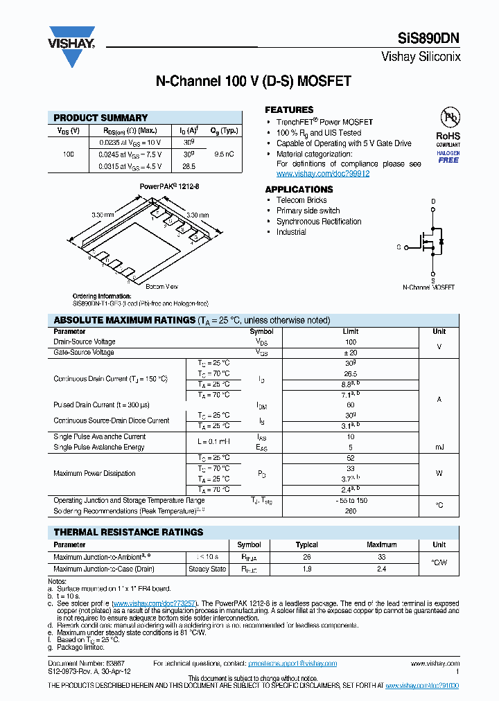 SIS890DN_8126149.PDF Datasheet