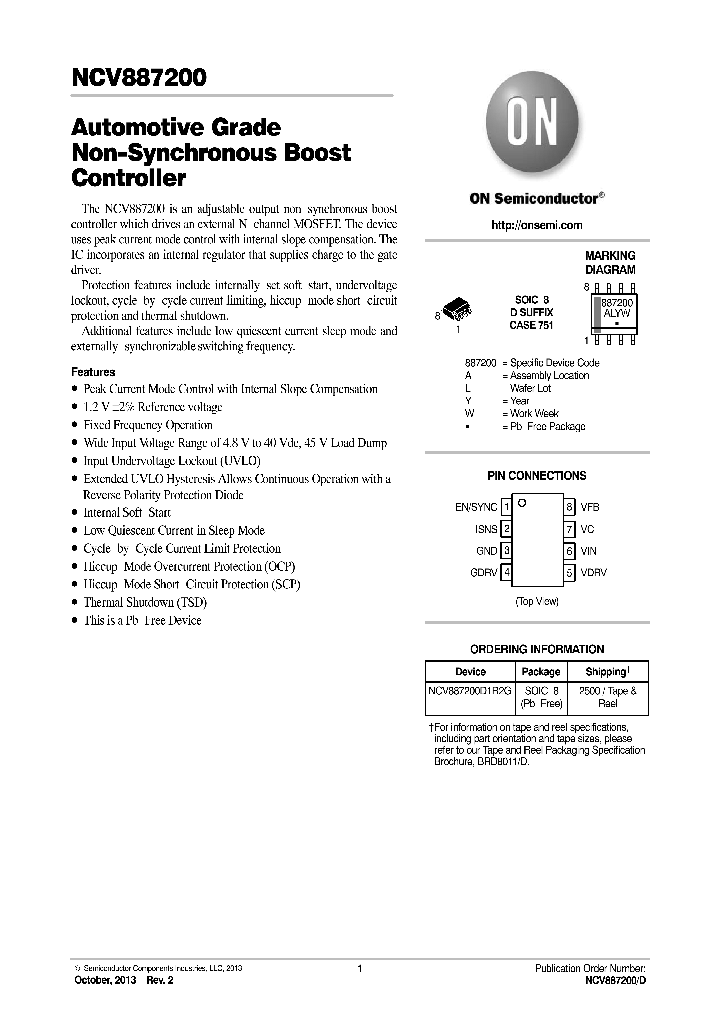 NCV887200_8128341.PDF Datasheet