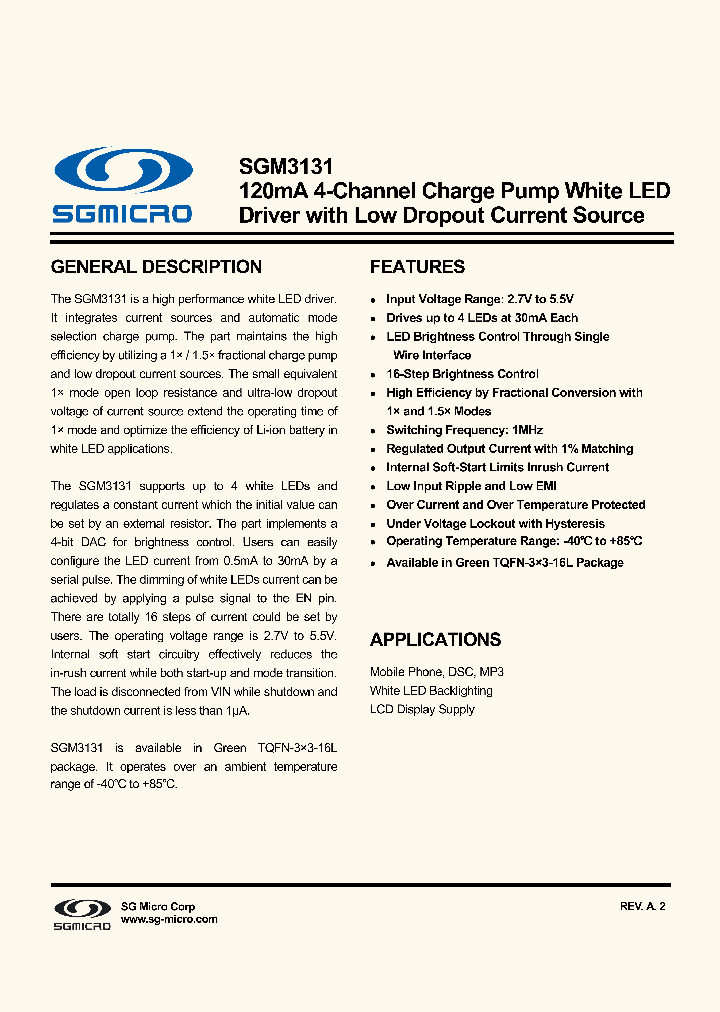 SGM3131_8128630.PDF Datasheet