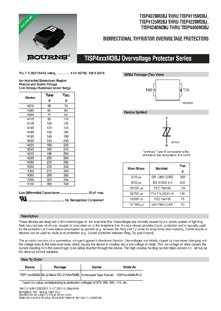 TISP4115M3BJ_8138375.PDF Datasheet