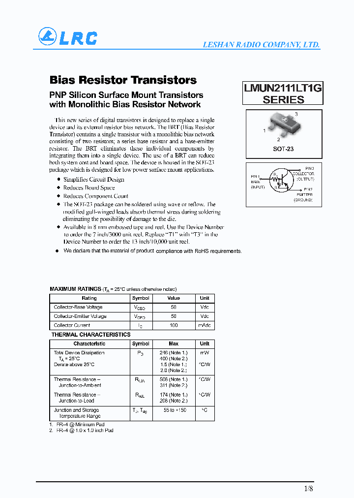 LMUN2112LT1G-15_8143565.PDF Datasheet