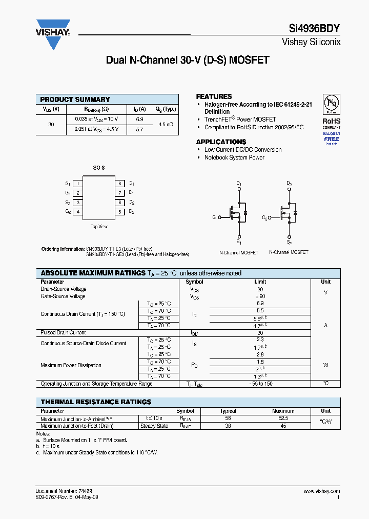 SI4936BDY_8148202.PDF Datasheet