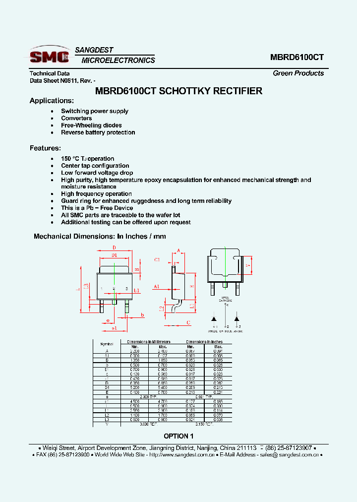 MBRD6100CT_8161674.PDF Datasheet