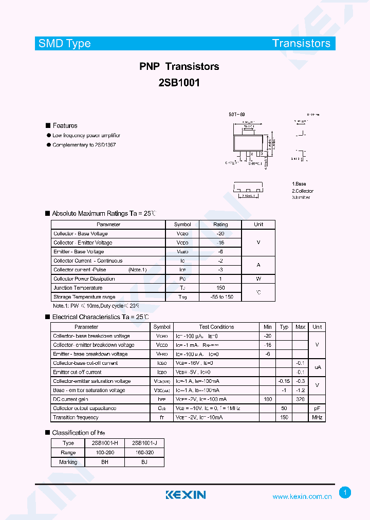 2SB1001-15_8180699.PDF Datasheet
