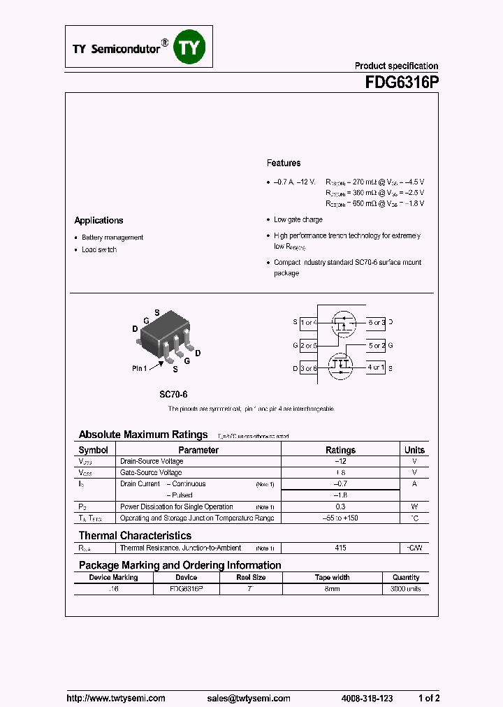 FDG6316P_8182214.PDF Datasheet