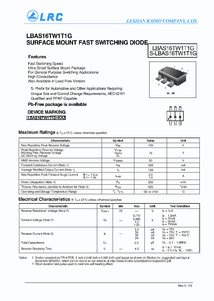 LBAS16TW1T1G-15_8182730.PDF Datasheet