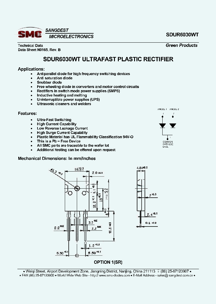 SDUR6030WT_8189034.PDF Datasheet