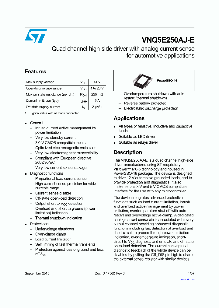 VNQ5E250AJ-E_8198744.PDF Datasheet