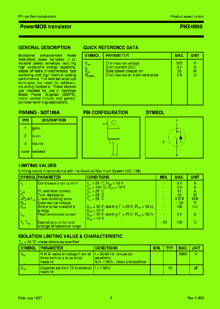 PHX4N50_8203227.PDF Datasheet