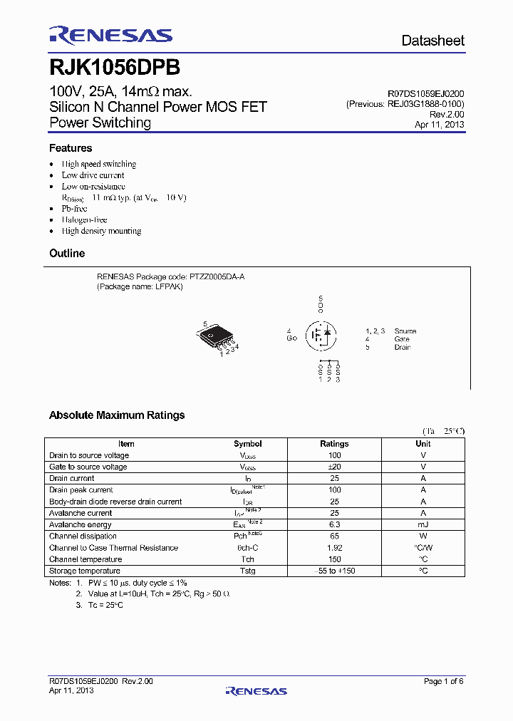 RJK1056DPB_8208924.PDF Datasheet