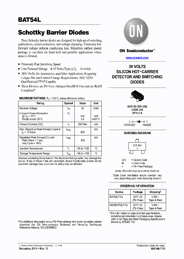 NSVBAT54LT1G_8212673.PDF Datasheet