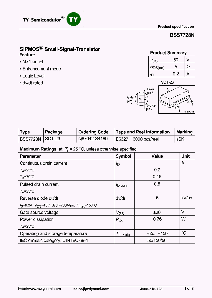 BSS7728_8215793.PDF Datasheet