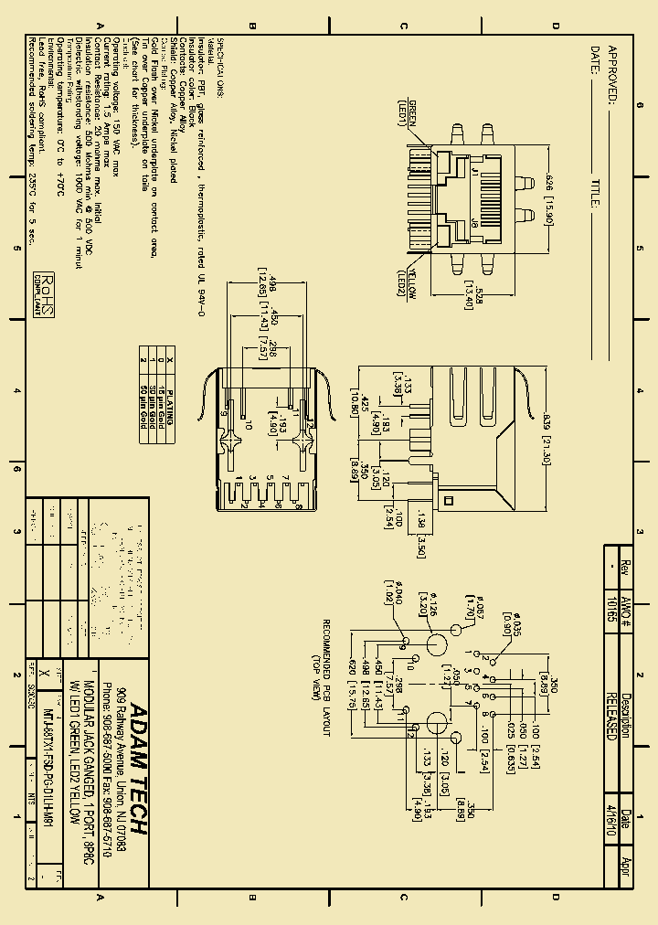 MTJ-88TX1-FSD-PG-D1LH-M91_8218313.PDF Datasheet