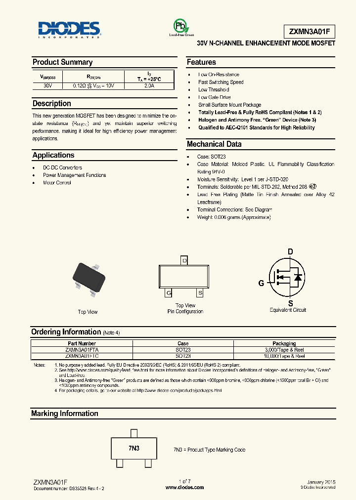 ZXMN3A01F-15_8220849.PDF Datasheet