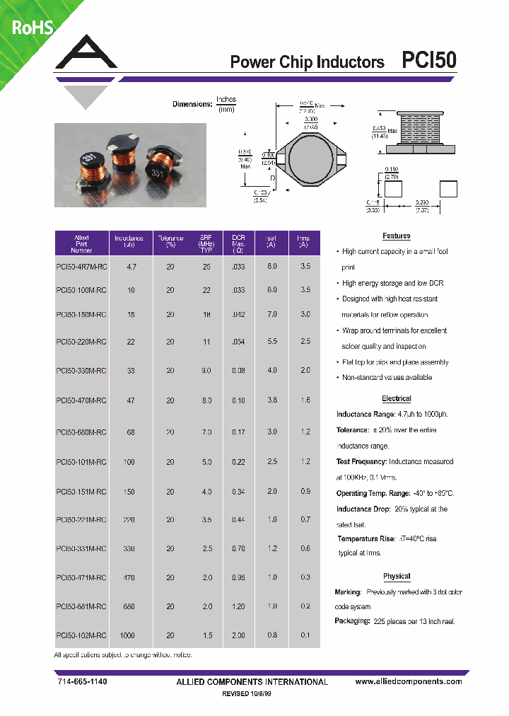 PCI50-101M-RC_8221693.PDF Datasheet