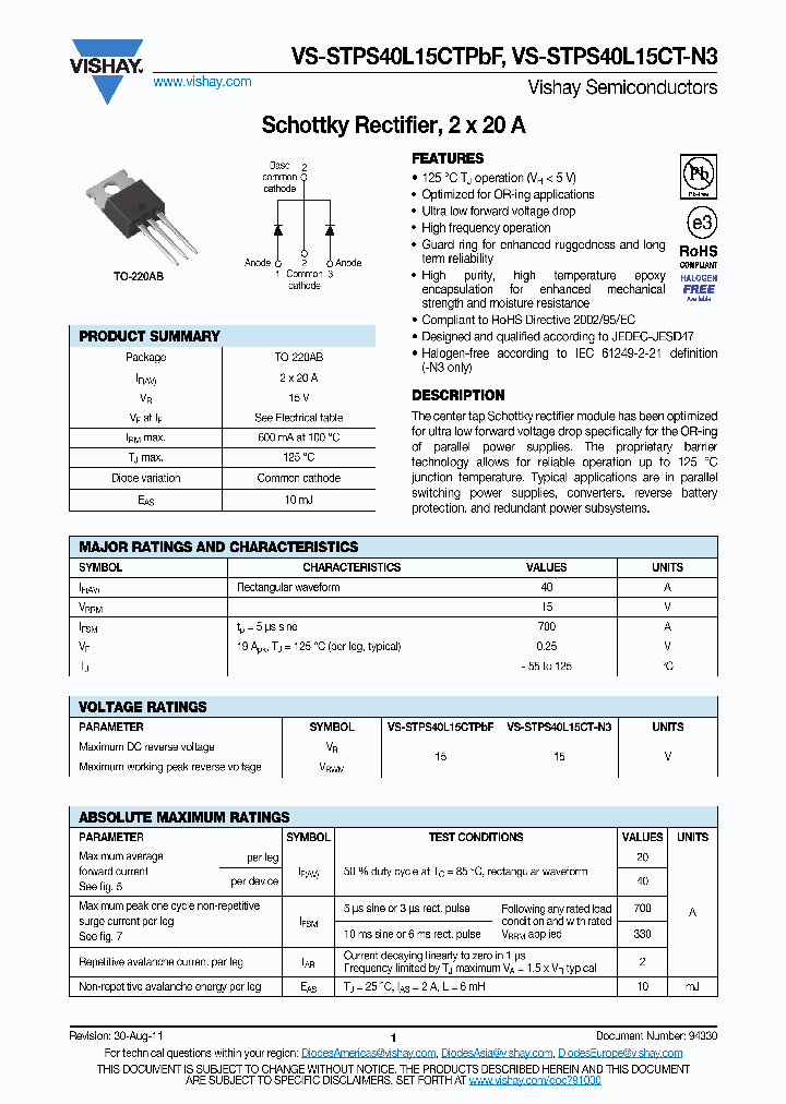 VS-STPS40L15CT-N3_8223788.PDF Datasheet