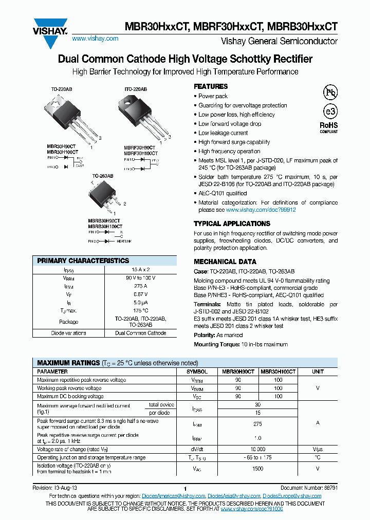 MBR30H100CT_8223797.PDF Datasheet