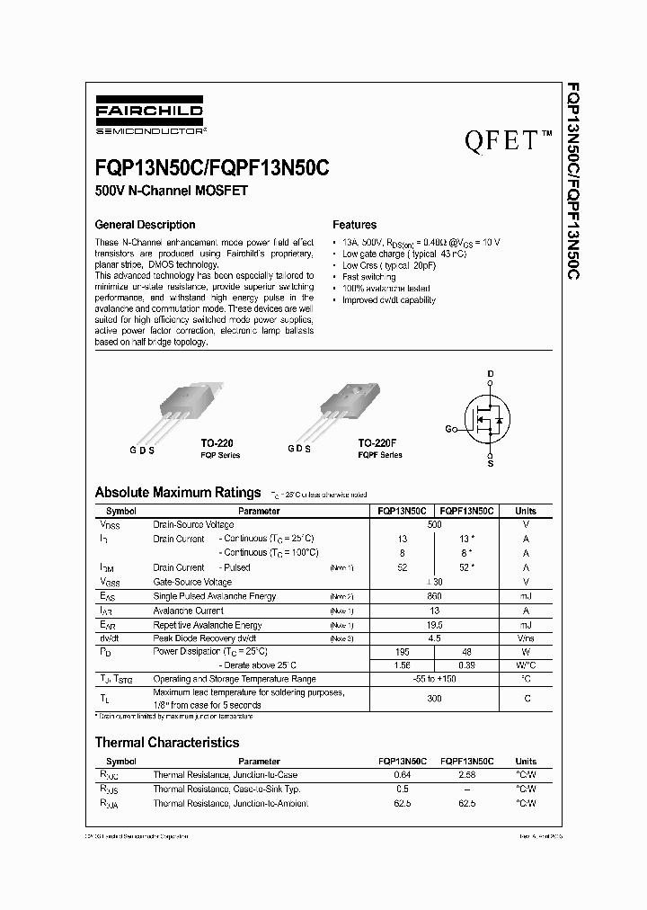 FQPF13N50CT_8224760.PDF Datasheet