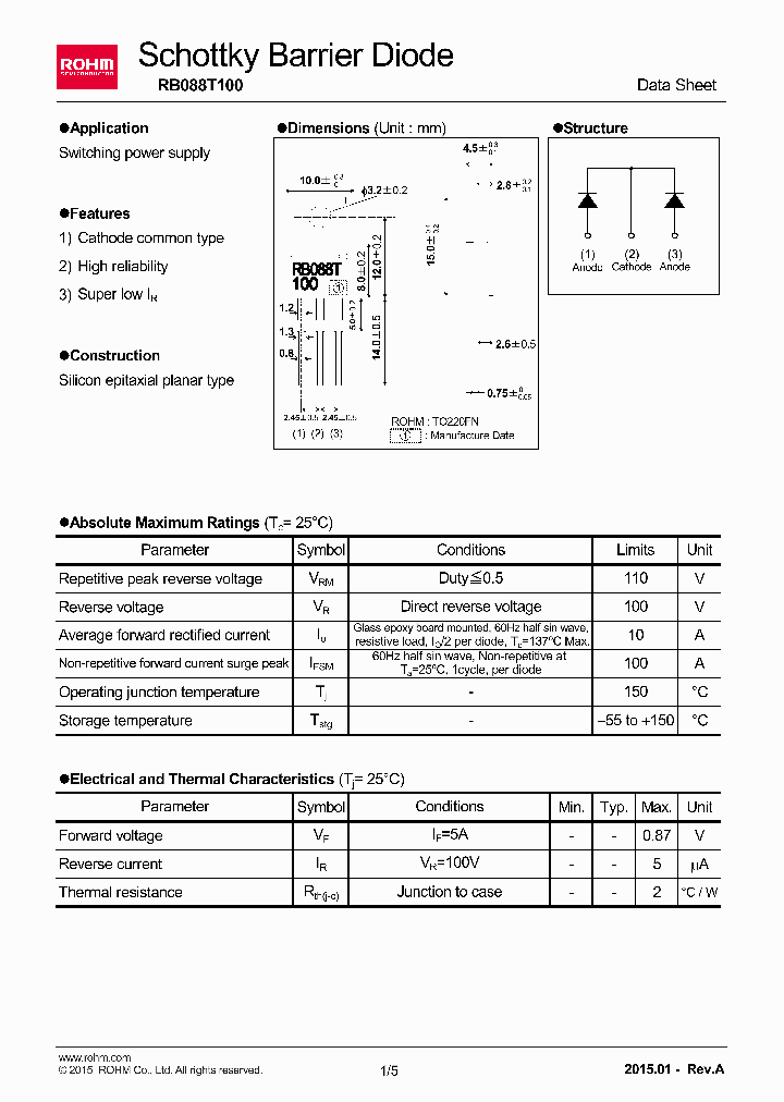 RB088T100_8225181.PDF Datasheet