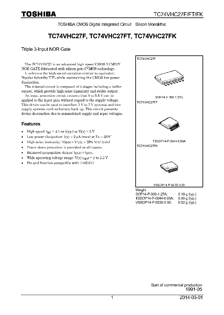 TC74VHC27FK_8225549.PDF Datasheet