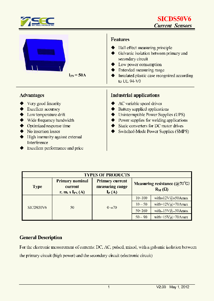 SICDS50V6_8226029.PDF Datasheet