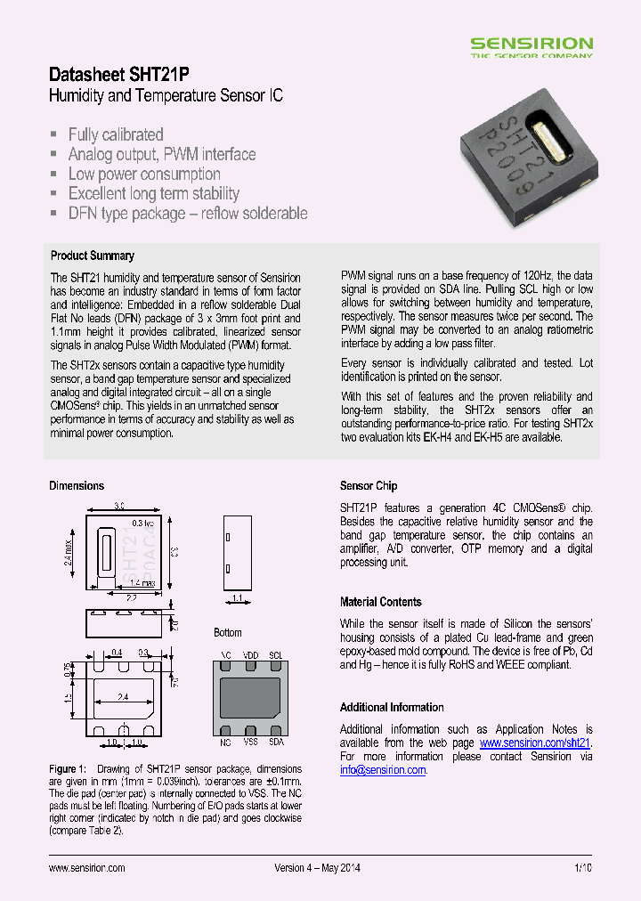 SHT21P_7839010.PDF Datasheet