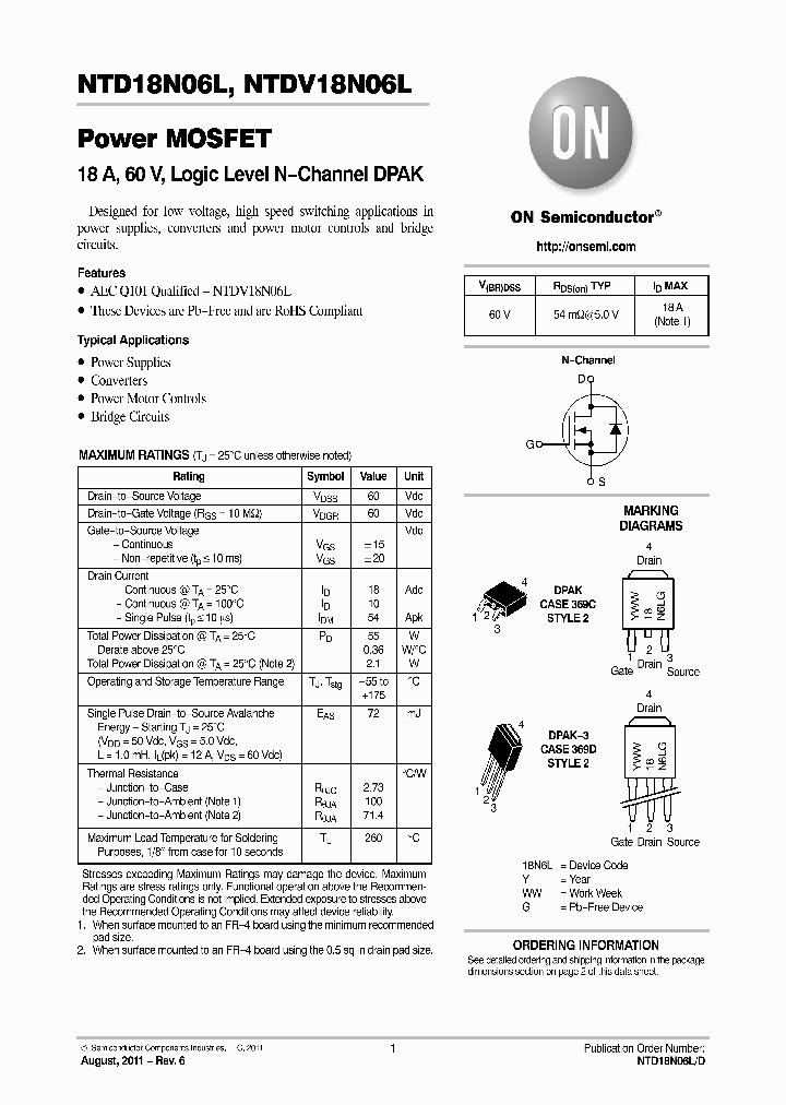 NTDV18N06L_8229449.PDF Datasheet