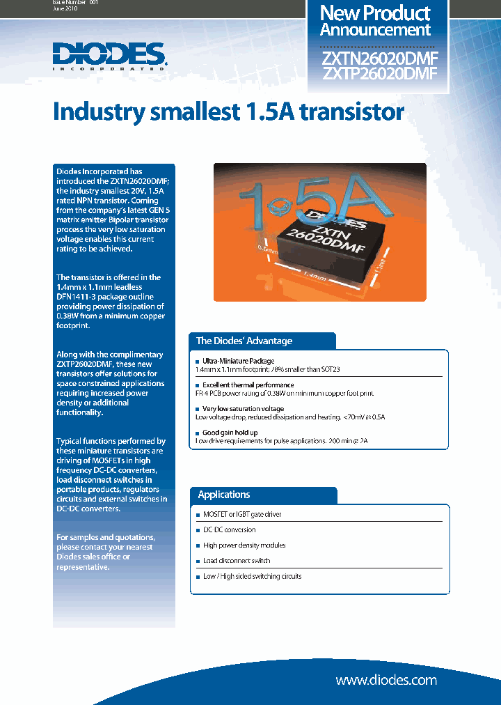 ZXTP26020DMF_8230441.PDF Datasheet