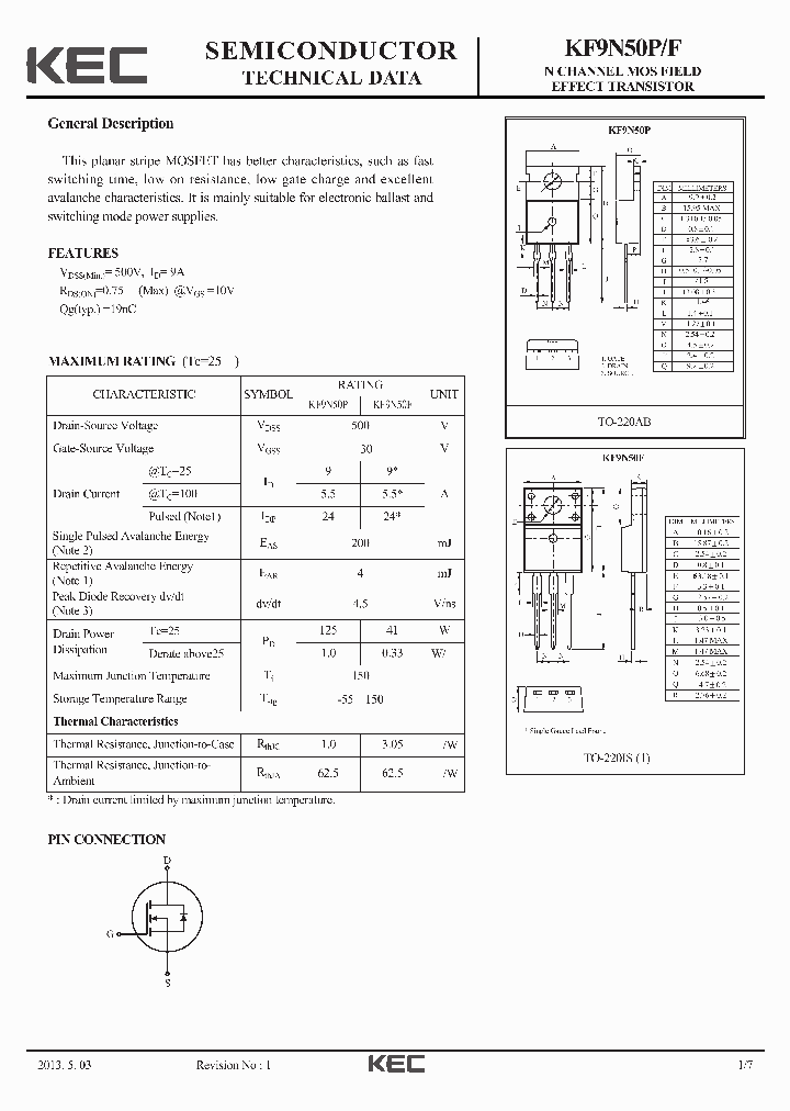 KF9N50P-15_8238221.PDF Datasheet